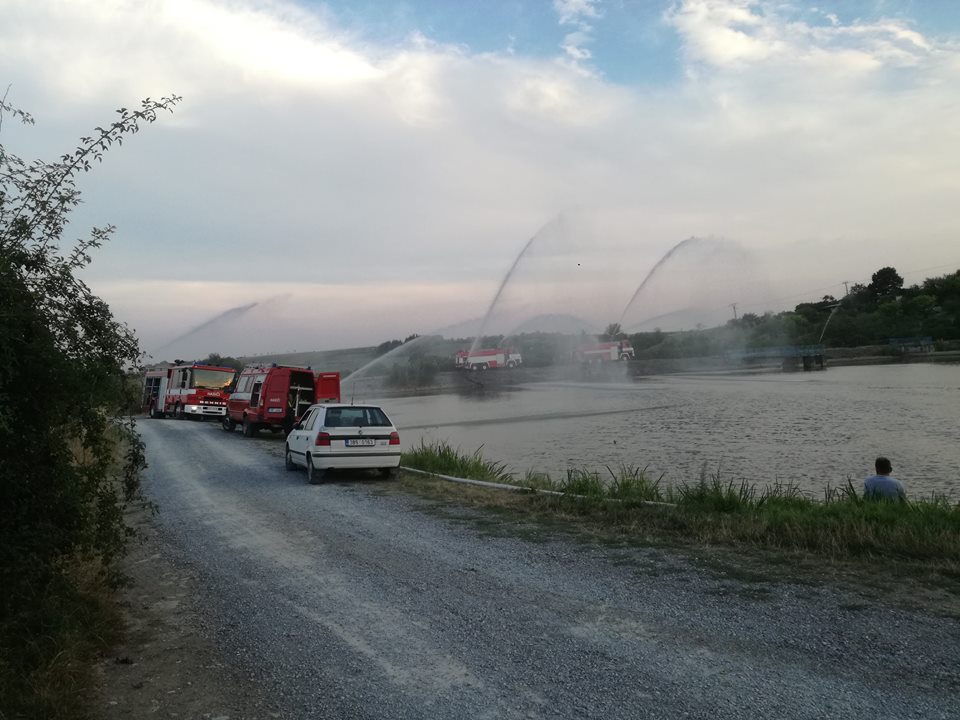 Provzdušńování rybníku Gabcikovo