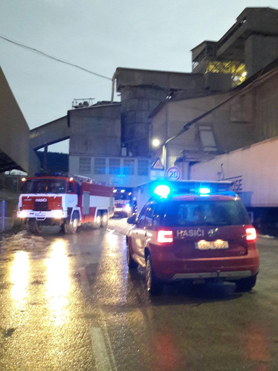 Požár uhelného prachu Cementárna